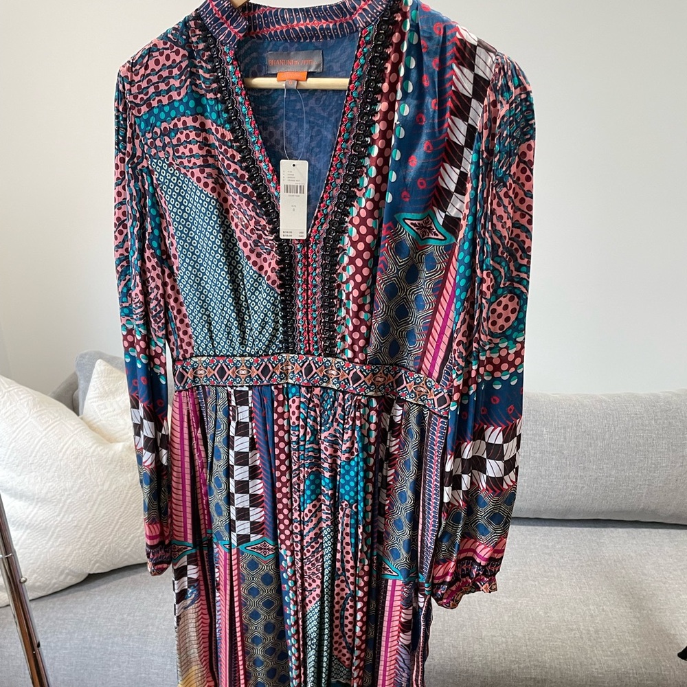 NWT Bhanuni By Juoti Patterned Maxi Dress